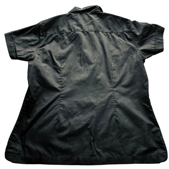 Vintage Cubavera Guayabera Men's Short Sleeve Button-up Shirt Black-Small - Picture 2 of 4